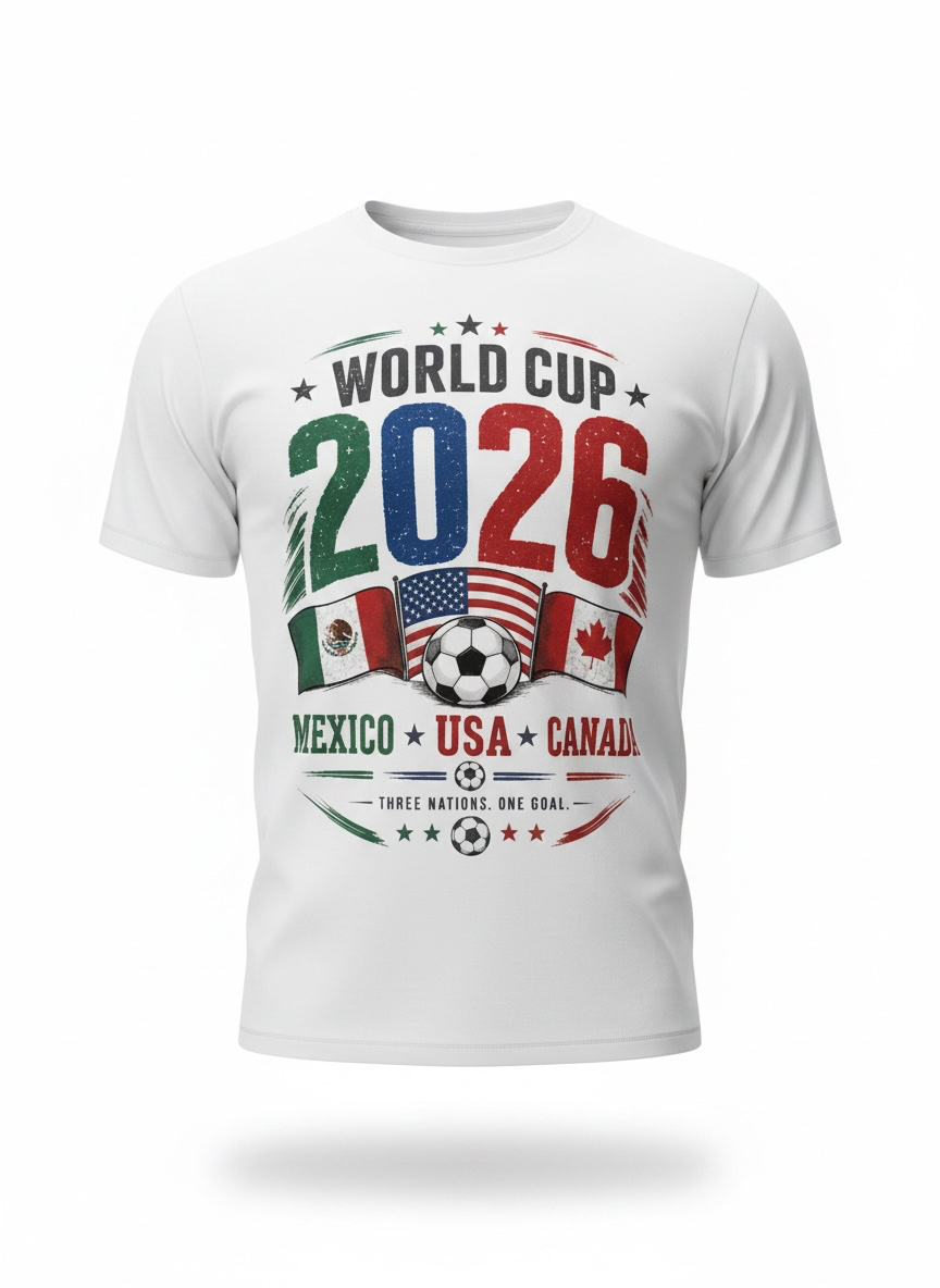 2026 White World Cup Celebration T-Shirt