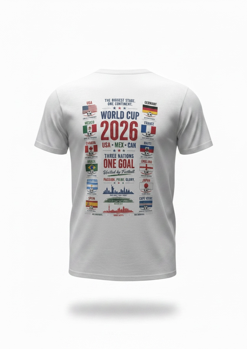2026 White World Cup Celebration T-Shirt