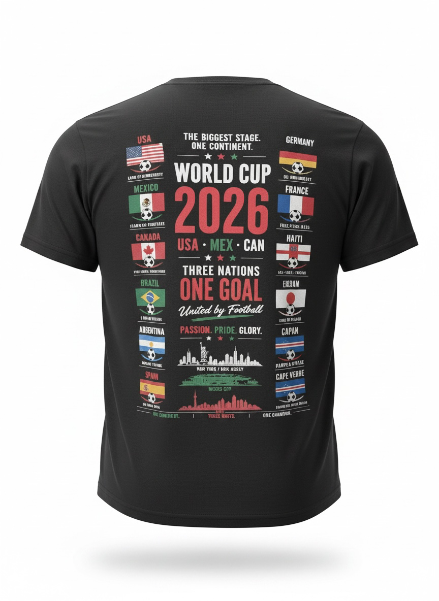 2026 Black World Cup Celebration T-Shirt