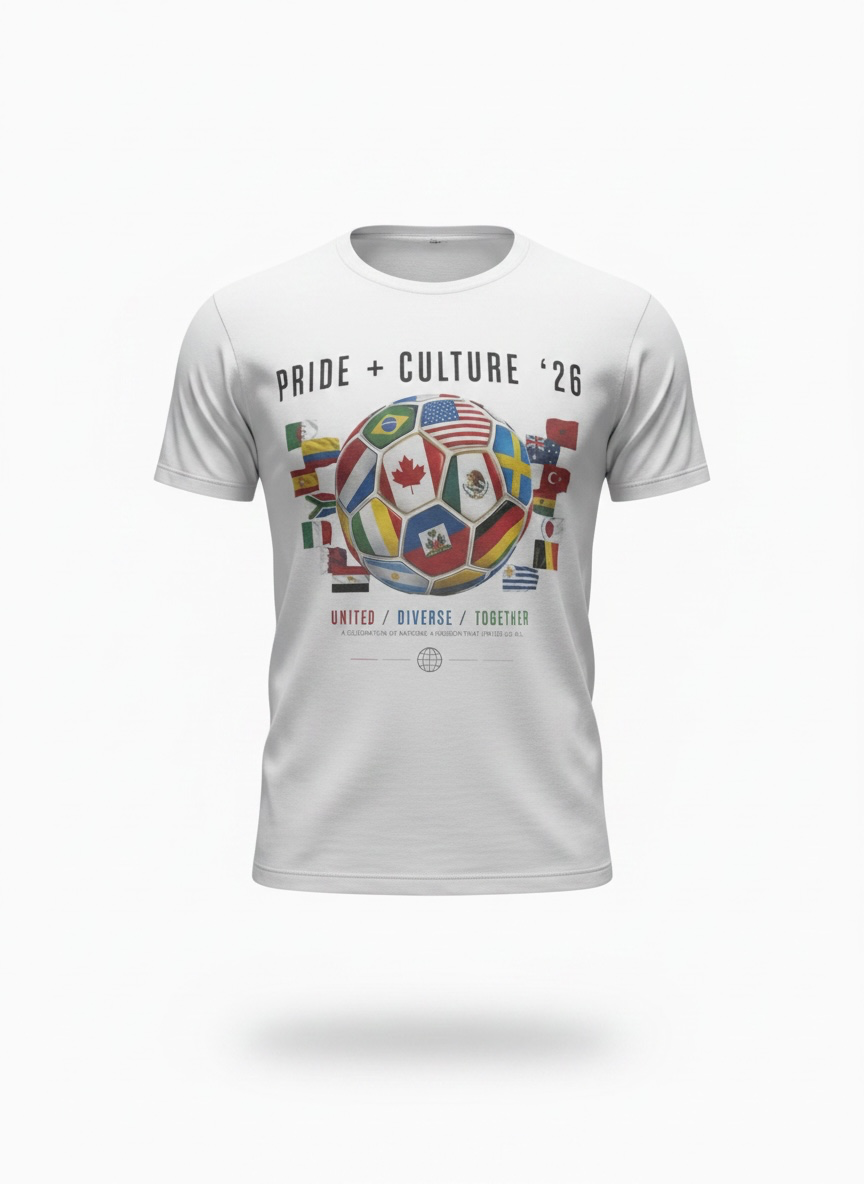 2026 White World Cup Soccer T-Shirt