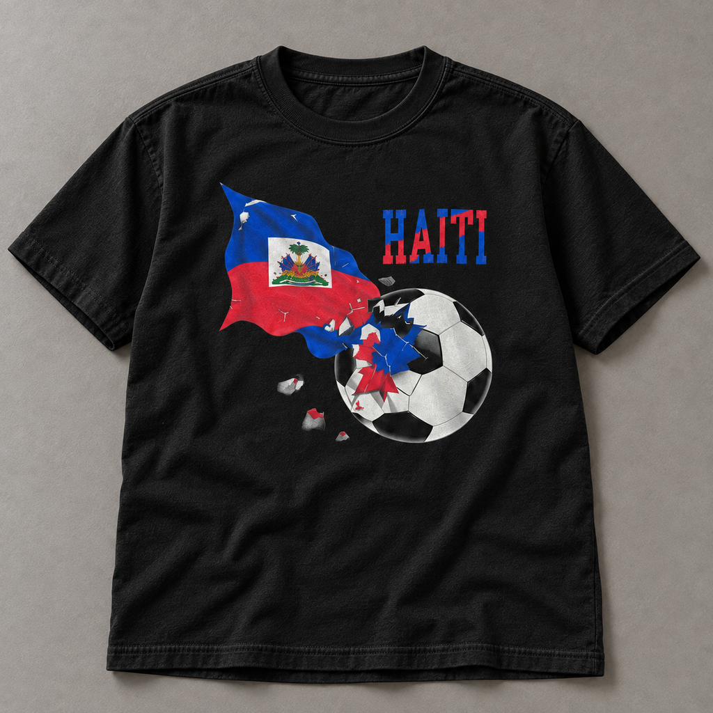 haiti soccer black front realistic