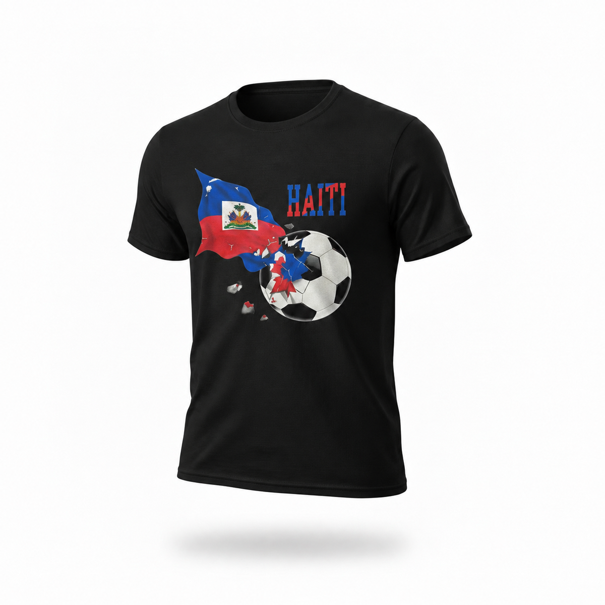 Haiti Soccer T-Shirt in black