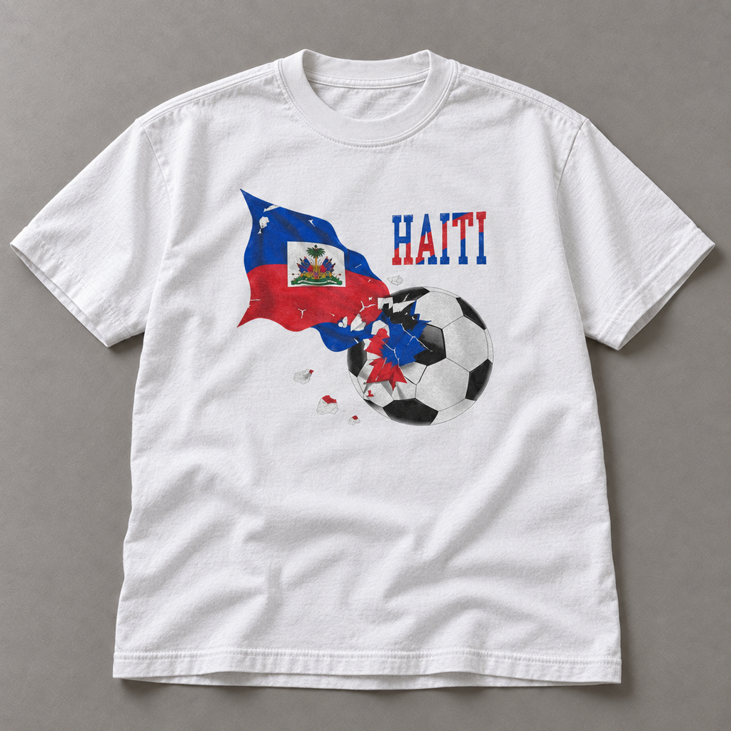 haiti soccer white front realistic
