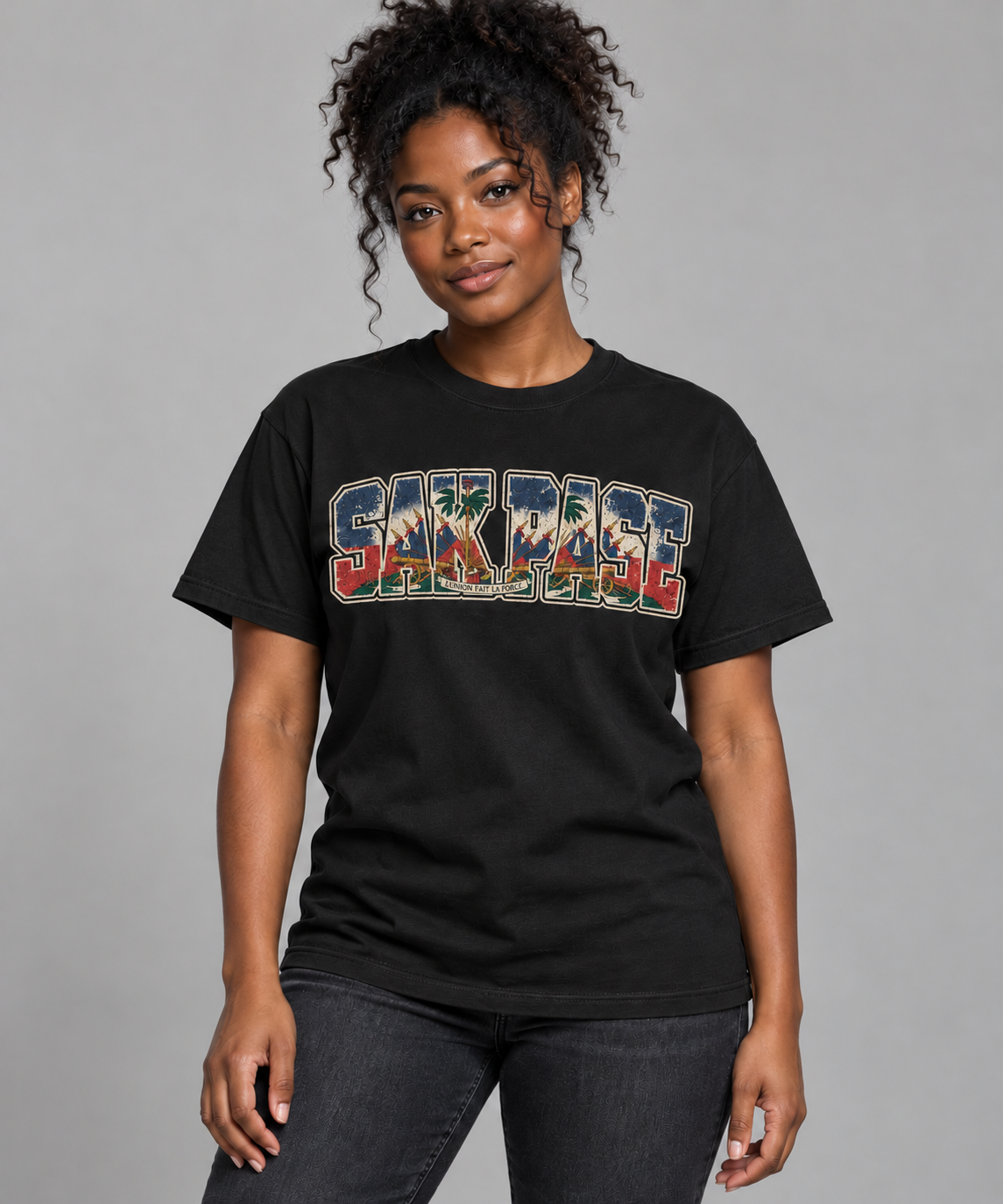 SAK PASE Heritage worn-ink design — black female