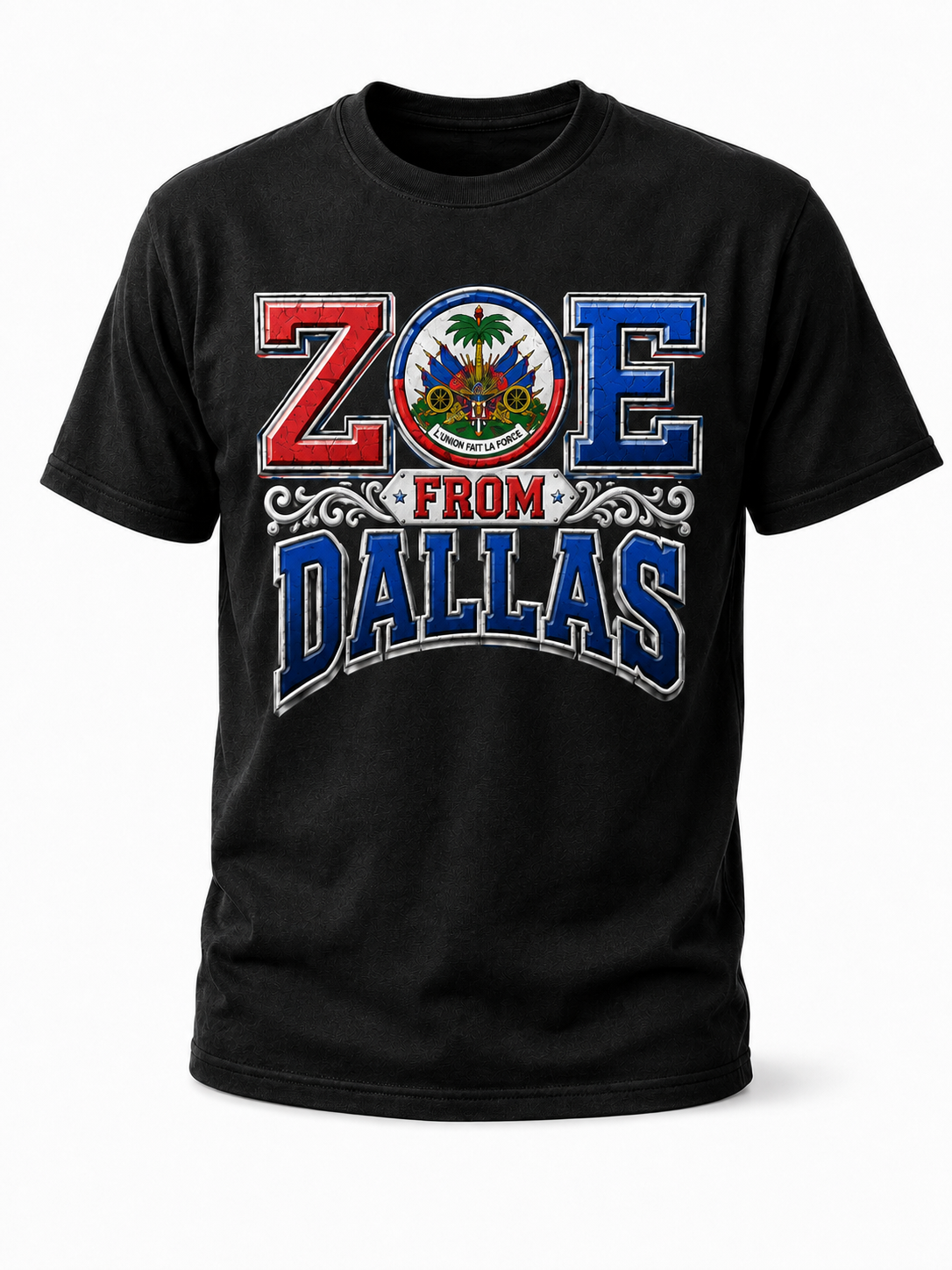 Black ZOE From Dallas T-Shirt